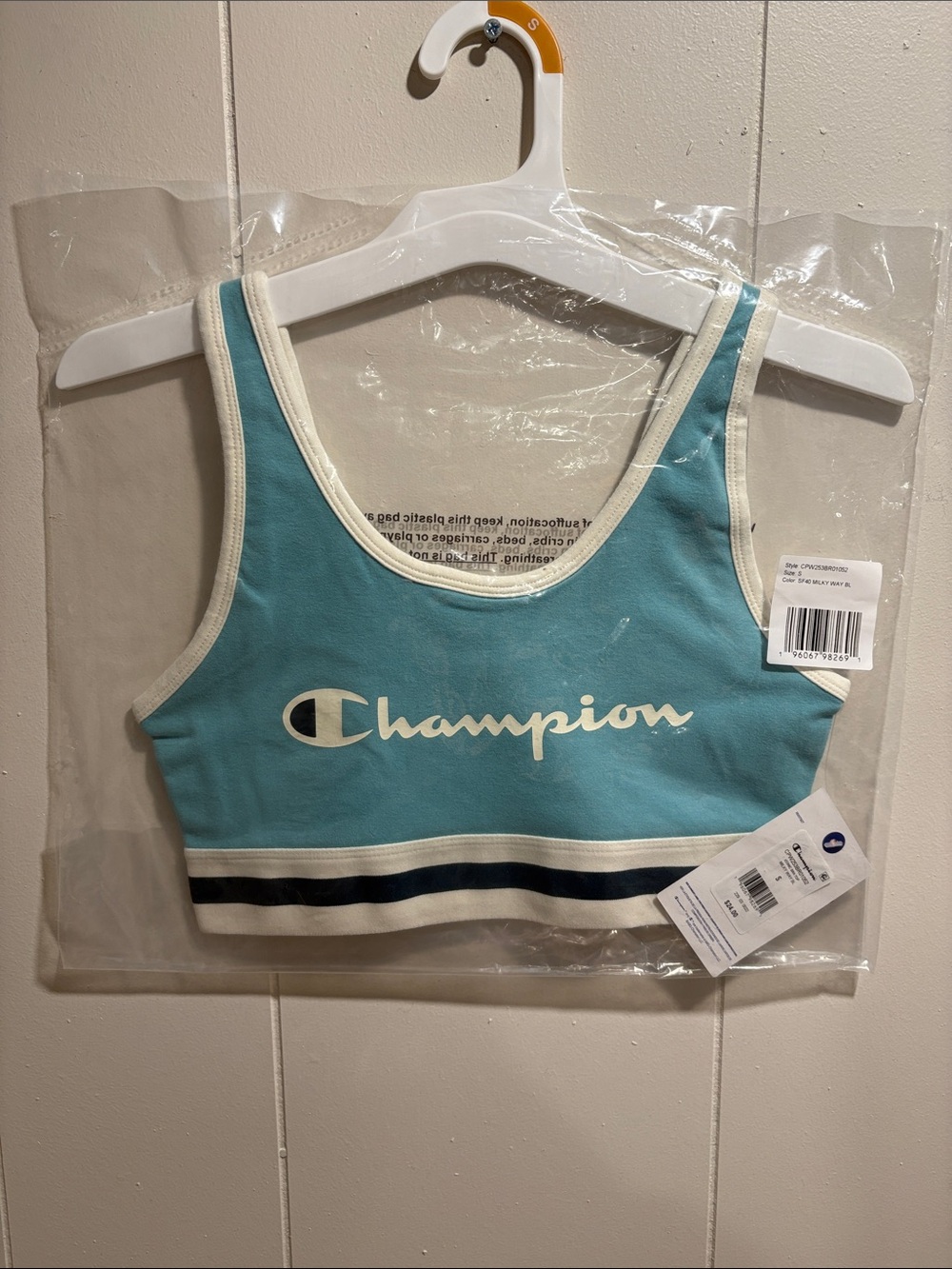 Brand New Champion Bra w/Tags and Hanger in Original Packaging
